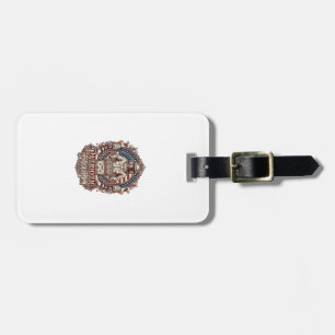 Patriotic Beekeeper Vector Graphic Tee Luggage Tag