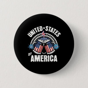 Patriotic Beer American Flag 4th Of July Beer Usa 6 Cm Round Badge