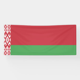 Patriotic Belarusian Flag Banner