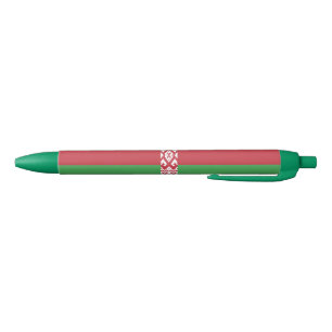 Patriotic Belarusian Flag Blue Ink Pen