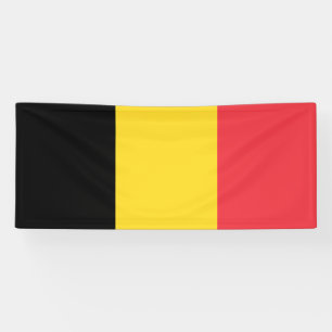 Patriotic Belgian Flag Banner