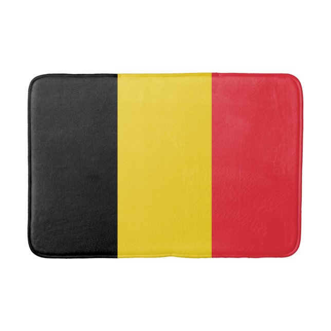 Patriotic Belgian Flag Bath Mat (Front)