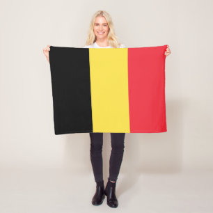 Patriotic Belgian Flag Fleece Blanket