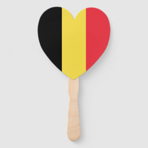 Patriotic Belgian Flag Hand Fan