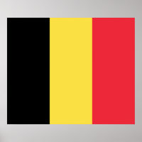 Patriotic Belgian Flag Poster