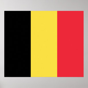 Patriotic Belgian Flag Poster
