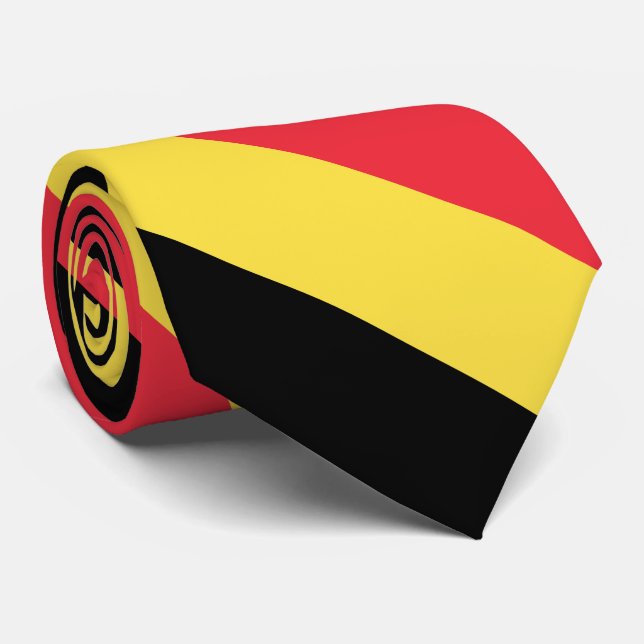 Patriotic Belgian Flag Tie (Rolled)