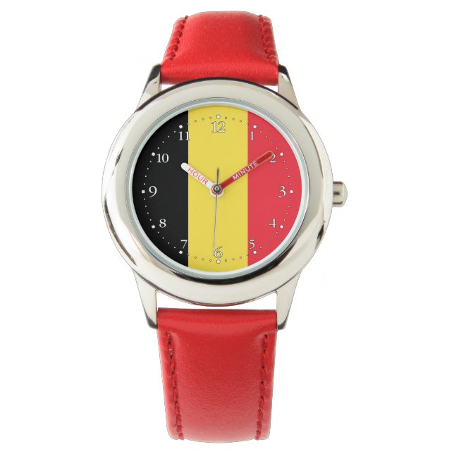 Patriotic Belgian Flag Watch (Front)