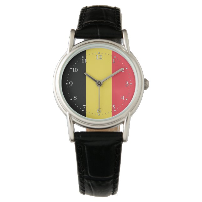 Patriotic Belgian Flag Watch (Front)
