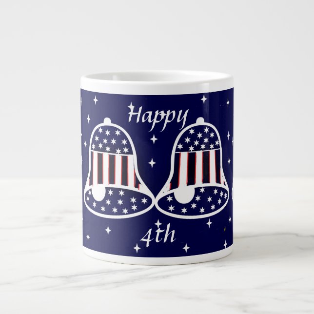 Patriotic Bells-II Large Coffee Mug (Front)