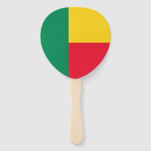 Patriotic Benin Flag Hand Fan