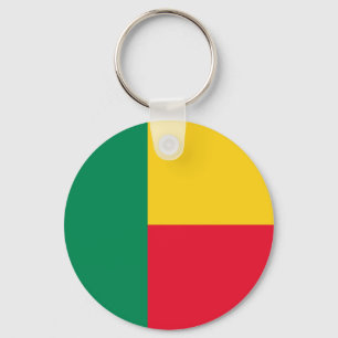 Patriotic Benin Flag Keychain