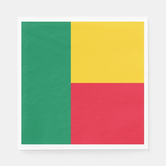 Patriotic Benin Flag Napkin (Front)