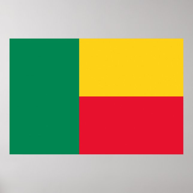 Patriotic Benin Flag Poster (Front)