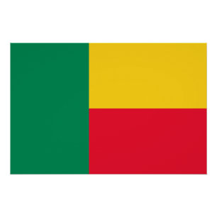 Patriotic Benin Flag Poster