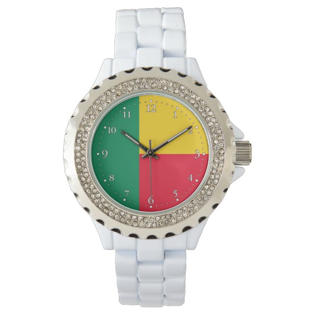Patriotic Benin Flag Watch (Front)