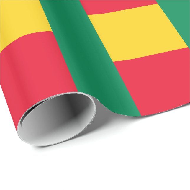 Patriotic Benin Flag Wrapping Paper (Roll Corner)