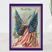 Patriotic Bereavement American Flag and Eagle