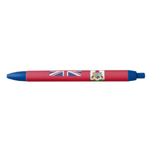 Patriotic Bermuda Flag Black Ink Pen