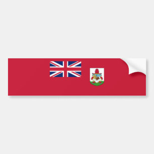 Patriotic Bermuda Flag Bumper Sticker