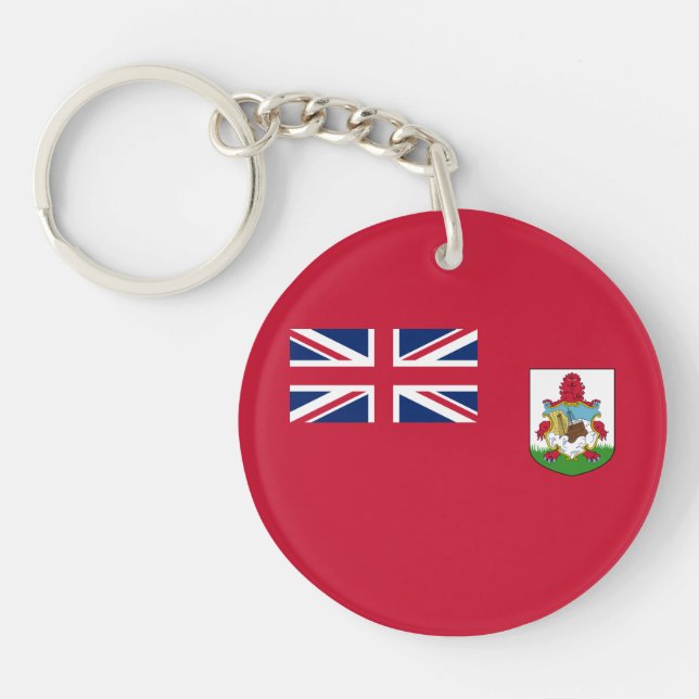 Patriotic Bermuda Flag Key Ring (Front)