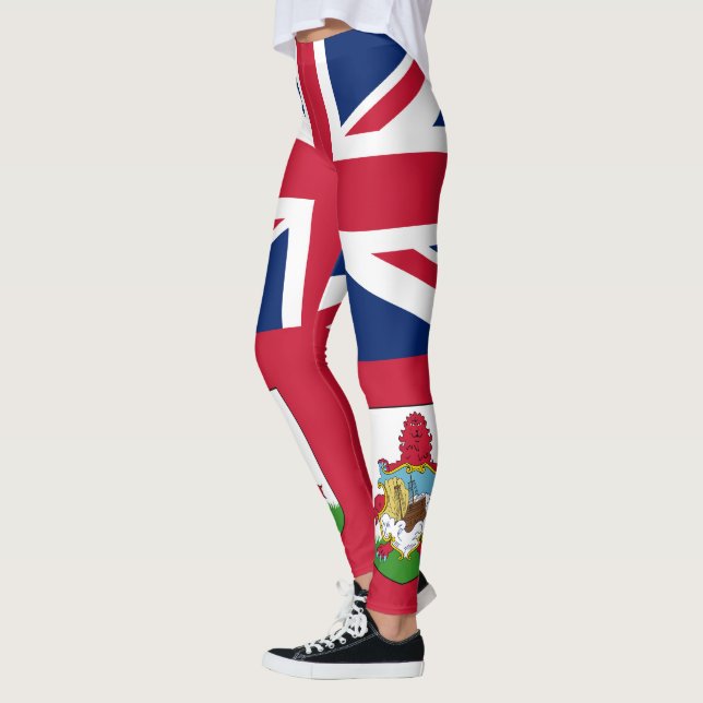 Patriotic Bermuda Flag Leggings (Left)