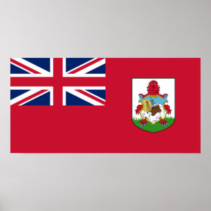 Patriotic Bermuda Flag Poster