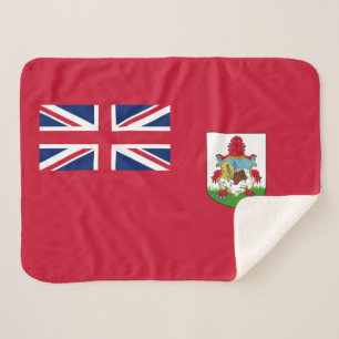 Patriotic Bermuda Flag Sherpa Blanket