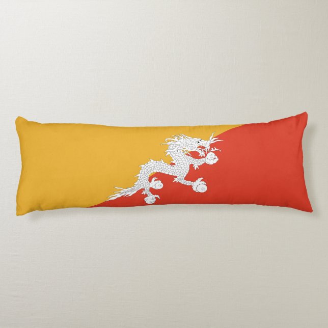 Patriotic Bhutan Flag Body Cushion (Back)