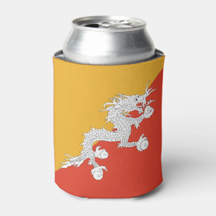 Patriotic Bhutan Flag Can Cooler