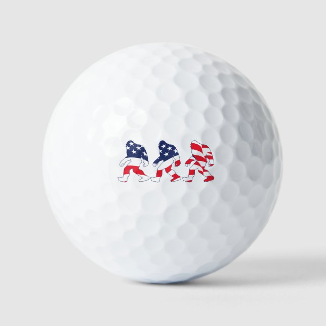 Patriotic Big Foot Golf Balls (Front)