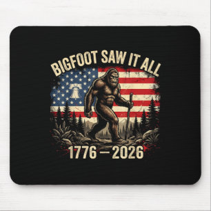 Patriotic bigfoot 1776-2026 250 years apparel mouse mat