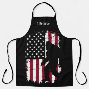 Patriotic Bigfoot – American Flag Sasquatch Apron
