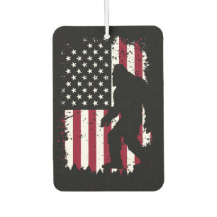 Patriotic Bigfoot – American Flag Sasquatch Car Air Freshener
