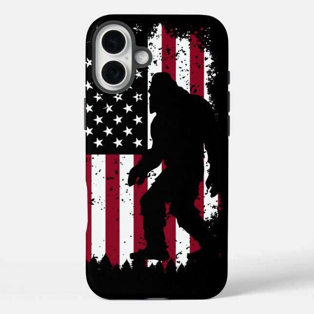Patriotic Bigfoot   Case-Mate iPhone Case (Back)