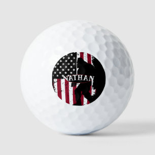 Patriotic Bigfoot  Golf Balls