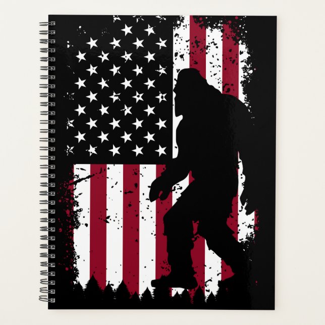 Patriotic Bigfoot Planner (Front)
