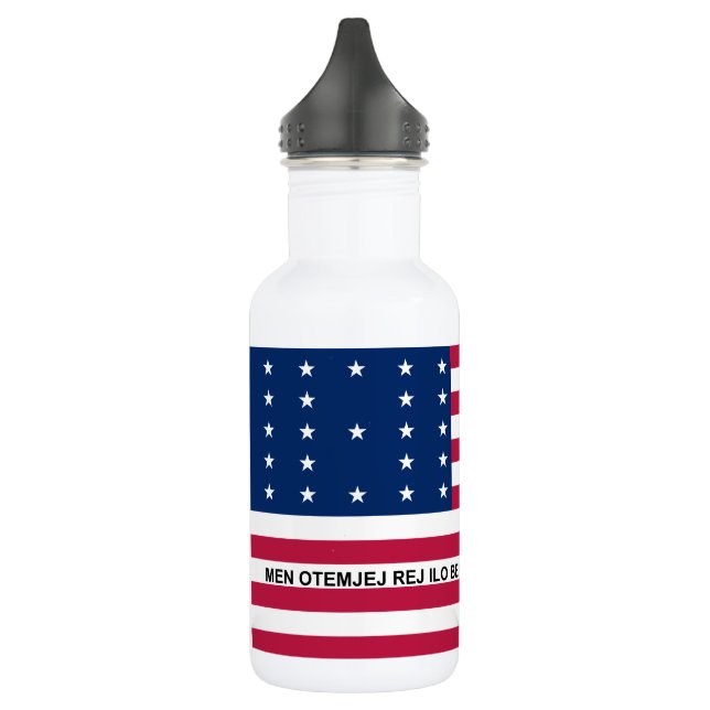 Patriotic Bikini Atoll Flag 532 Ml Water Bottle (Left)