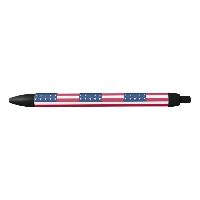 Patriotic Bikini Atoll Flag Blue Ink Pen (Front)