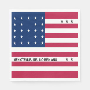 Patriotic Bikini Atoll Flag Napkin