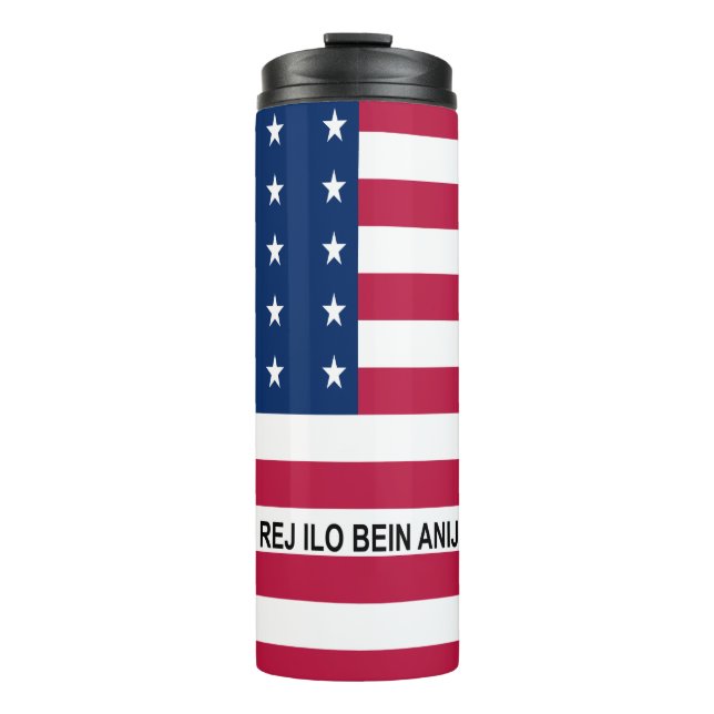 Patriotic Bikini Atoll Flag Thermal Tumbler (Front)