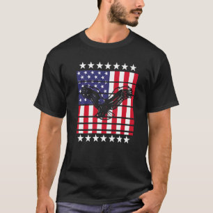 Patriotic Bird 4th Of July Eagle Usa American Fla T-Shirt