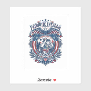 Patriotic Birdwatcher Vector Graphic Tee (2)