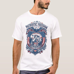 Patriotic Birdwatcher Vector Graphic Tee (2)
