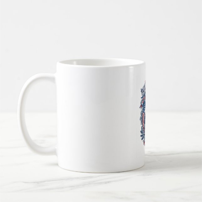 Patriotic Birdwatcher Vector Graphic Tee (2) Coffee Mug (Left)