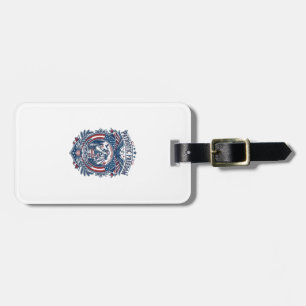 Patriotic Birdwatcher Vector Graphic Tee (2) Luggage Tag