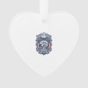 Patriotic Birdwatcher Vector Graphic Tee (2) Ornament