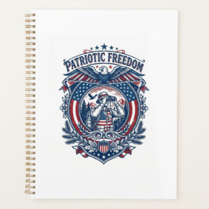 Patriotic Birdwatcher Vector Graphic Tee (2) Planner