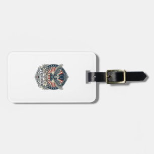 Patriotic Birth Year Series Vector Graphic Tee Luggage Tag