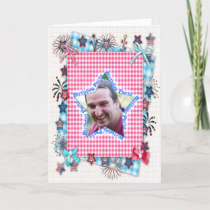 Patriotic birthday Party invitation